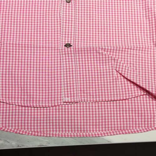 Diesel Short-Sleeve Shirt Used XL Checkered White-Pink