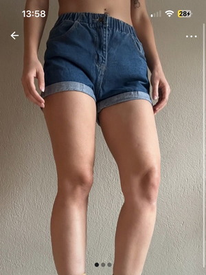 Shein denim shorts like new, blue, size S/M
