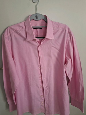 Σετ 2 πουκάμισα ανδρικά μεταχειρισμένα μέγεθος 42 Zara ροζ