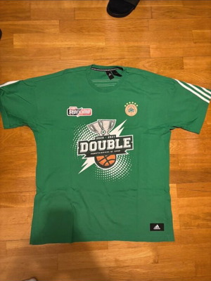 Tshirt Panathinaikos Basket Adidas Large 2021 double like new