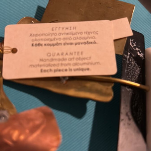 Decorative gift like new with inscription 'Se efharisto poly'