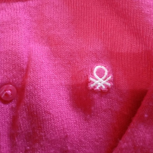 Girls' cardigans used, pack of 2, brown and pink, Benetton