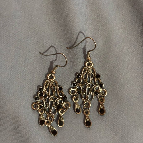Gianniotika earrings made of steel like new, black and silver