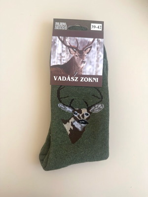Cotton socks new size 39-42 green unisex