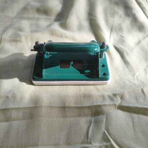 Vintage green hole puncher, medium duty