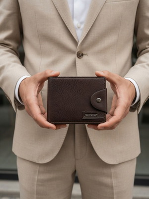 Men's wallet BAG TO BAG brown new Secure Classic leather