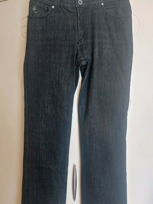 Sarah Lawrence dark blue jeans like new with rhinestones, size S