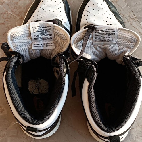 Nike athletic boots used, size 42.5, black-white