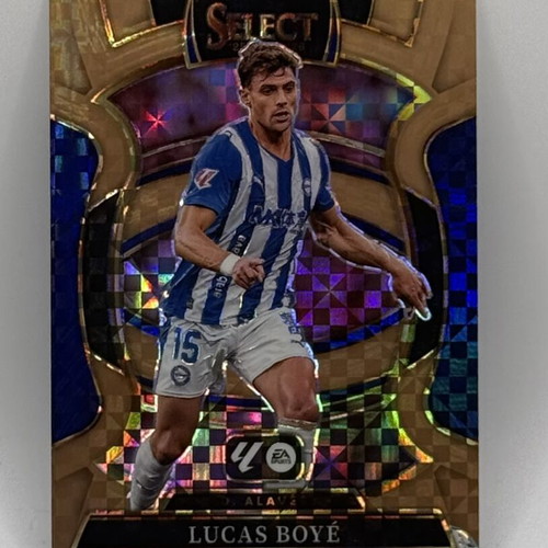 2025-26 Panini Select La Liga Lucas Boye Terrace Bronze Checker Card like new