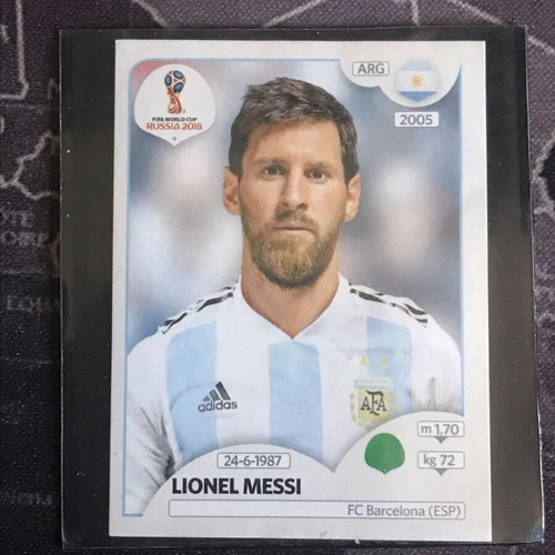 Lionel Messi World Cup 2018 Russia rare sticker new