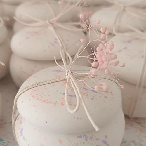 Macaron bonbonniere made of artistic plaster new