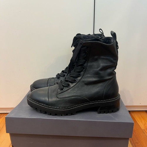 Bershka leather boots like new, black, size 37