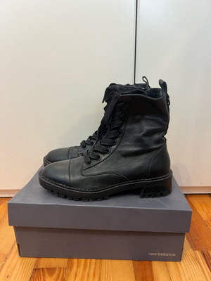 Bershka leather boots like new, black, size 37