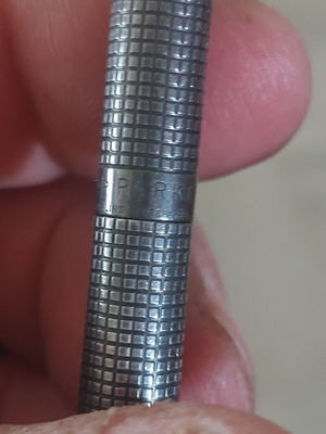 Parker Cap and Barrel USA ασημένιος στυλός μεταχειρισμένος με μικρές φθορές