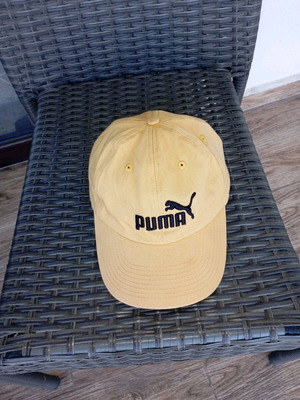 Puma hat used, Ess Cap model, yellow, 100% cotton