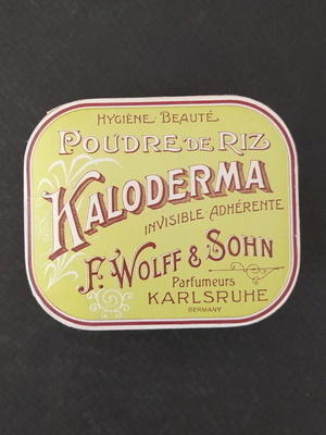 Vintage πουδρα Kaloderma σε σφραγισμένο κουτί δεκαετίας 30