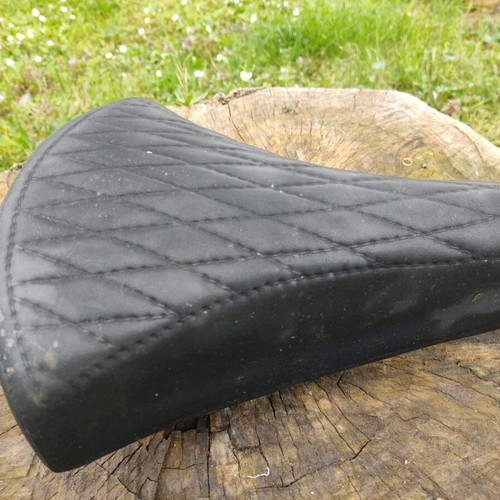 Vintage bicycle saddle used with springs