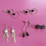 Earrings like new, set