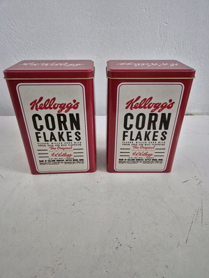 Kellogg's Corn Flakes metal storage tins new