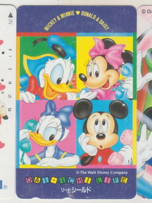 Disney Mickey, Minnie, Donald, Goofy phone cards, set of 3, Japan