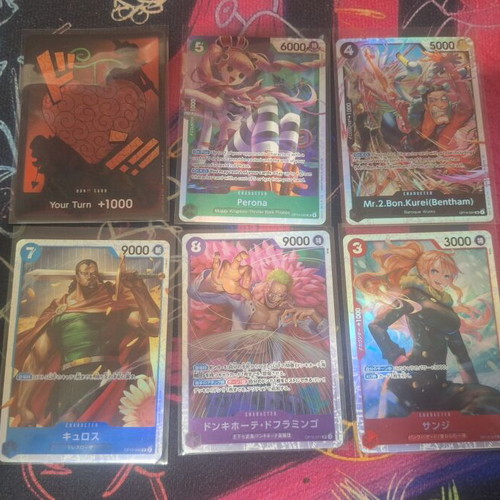 One Piece TCG 17-Card Mega Lot mint new