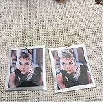  χειροποίητα σκουλαρίκια Audrey Hepburn