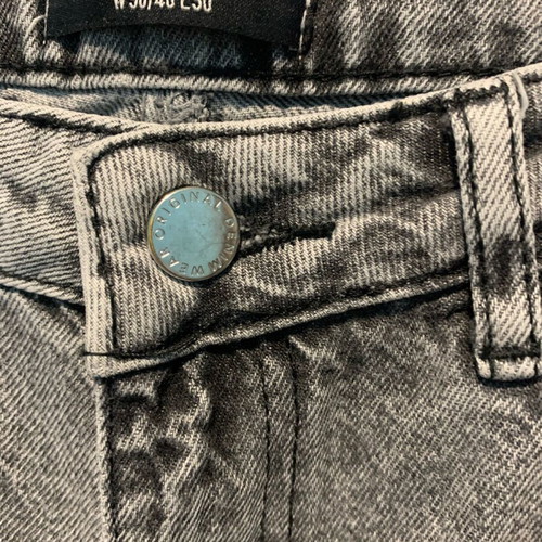 Jean wide leg gray like new, size L