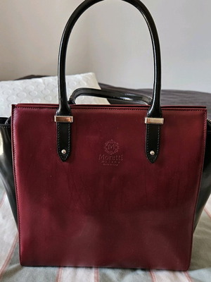 Moretti Milano leather handmade handbag like new