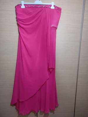 Giorgio Ajutanti fuchsia dress like new