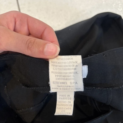 Stefanel black high waisted trousers like new, cigarette fit