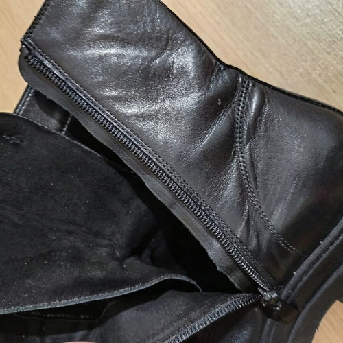 Fardoulis Shoes leather ankle boots like new, size 39, black