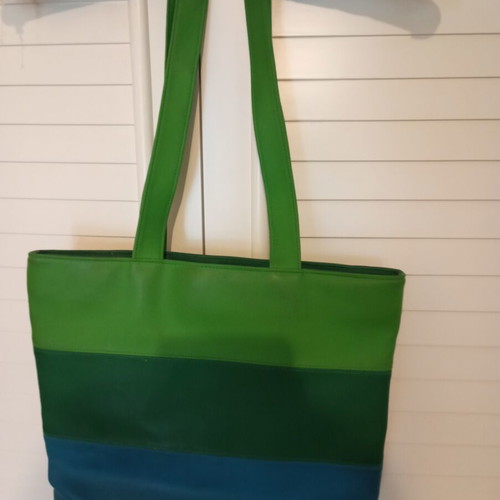 Nina Riccy vintage shoulder bag, leatherette, colorful shades