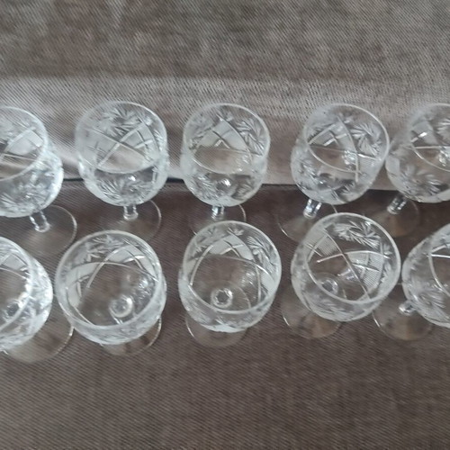Vintage Nachtmann Crystal Wine Glasses set of 9 like new