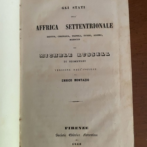Il Mondo Contemporaneo six-volume set used, Italian edition 1843-1844