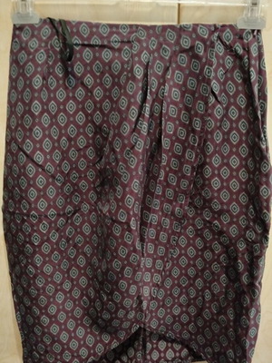 Episode midi skirt 100% silk size M purple asymmetric