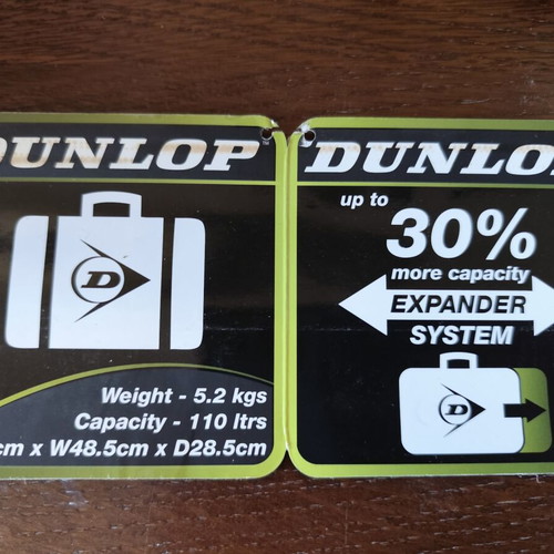 Dunlop 32" Suitcase 110L new with wheels and expander system