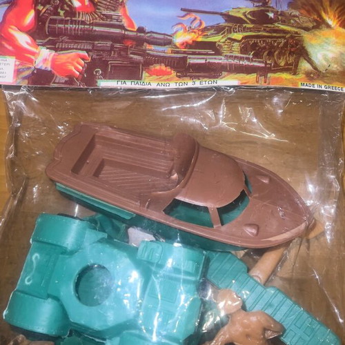 Rambo Commando Military Toy Set new, Greek 1980