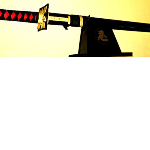 Japanese Ninja collectible, 24K gold plated, handcrafted, 98cm with 5 accessories