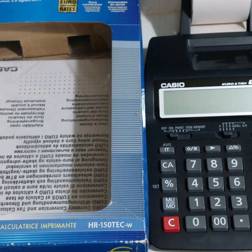 Casio HR-150TEC-W calculator like new in packaging
