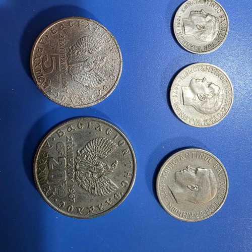 Greek Coins 14 Pieces 1967-1974 Like New