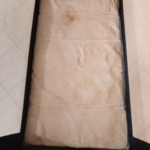 Baby playpen used with handle, dimensions 1.25x0.65x0.84 m