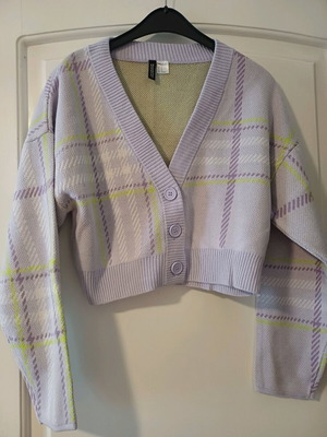 H&M Divided cardigan like new, checkered, size M