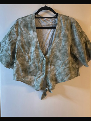 Pull&Bear Boho Summer Shirt new, size M, gray green