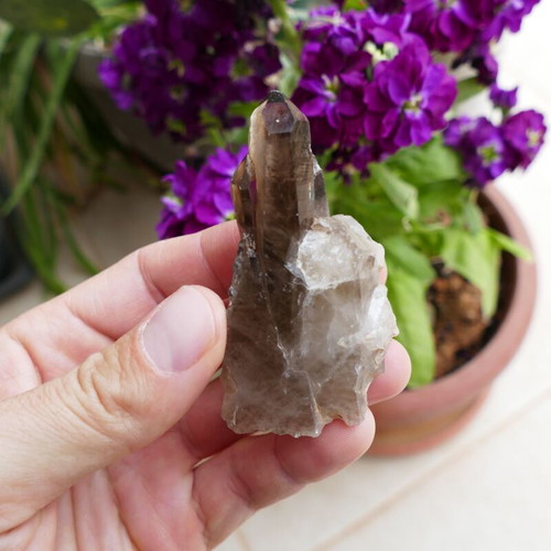 Smoky quartz natural raw crystal from Madagascar new 81.3 g