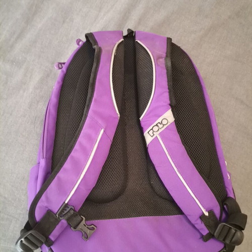 Polo school backpack used, purple