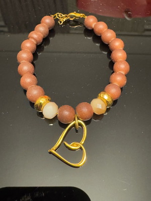 Bracelet new in earthy brown and gold tones
