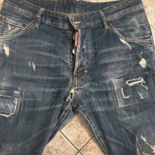 Dsquared2 jeans used, slim fit, genuine with rips