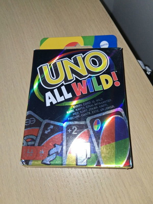 Uno All Wild card game new with instructions