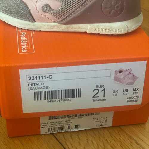 Biomechanics baby shoes like new, anatomical leather