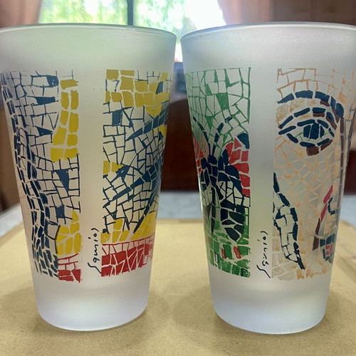 Collectible Lumidis Papagalos Water Glasses set of 3 like new